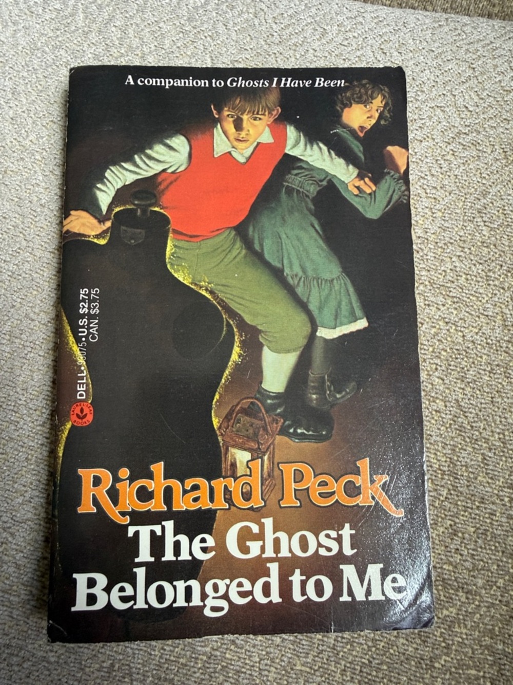Vintage Richard Peck, The Ghost Belonged to Me Paperback, Copyright 1975
